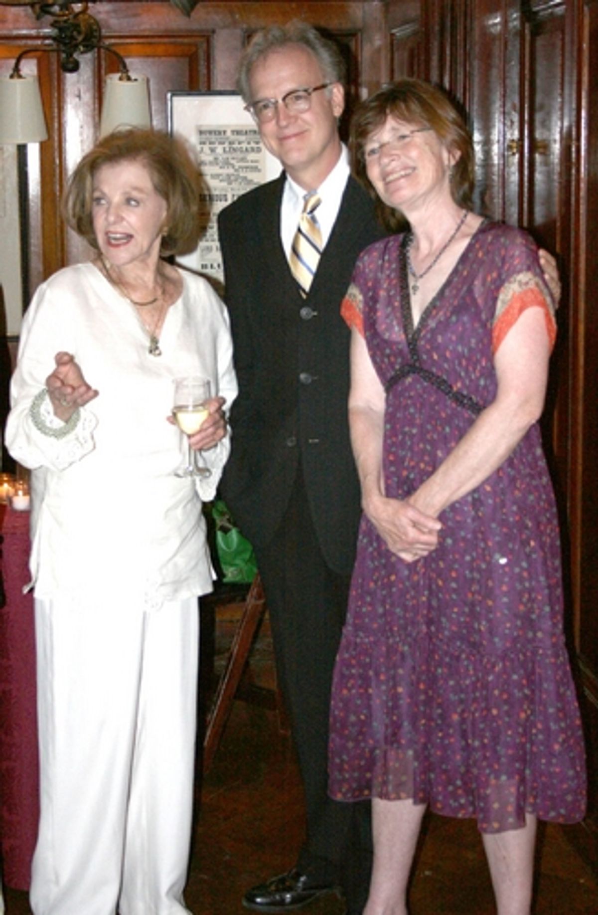 Joan Copeland, Reed Birney and  Ann McDonough at Photo Flash:Cause Célèbre 'Recipe for Life'