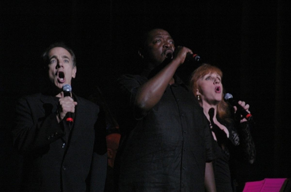 Jason Graae,Chuck Cooper and Terri Klausner at 