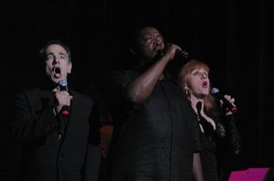 Jason Graae,Chuck Cooper and Terri Klausner Photo