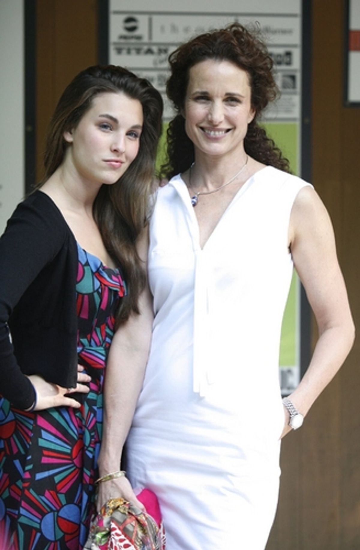 Andie MacDowell and Rainey Qualley at 