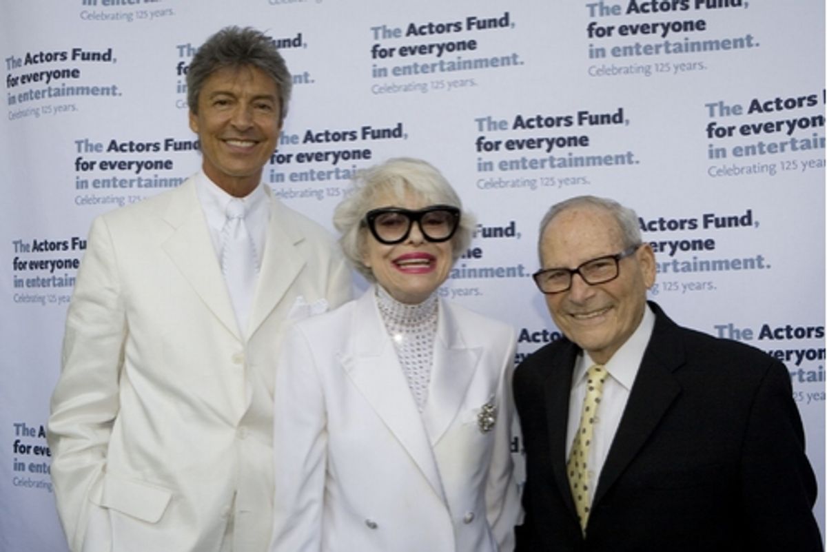 Tommy Tune, Carol Channing with her childhood sweetheart and husband Harry Kullijian at 