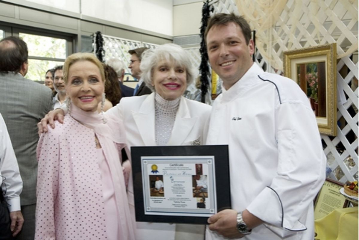 Anne Jeffreys, Carol Channing and celebrated Chef Yves Fournier at 