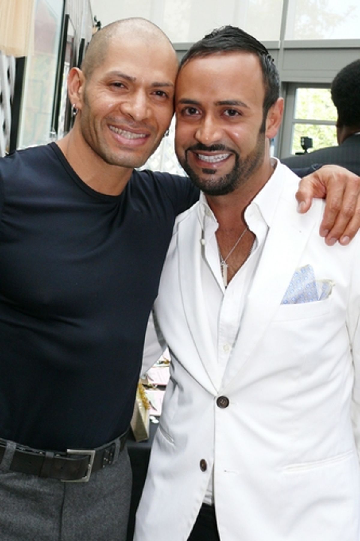Top LA trainer ANTONIO with Project Runway's Nick Verreos at 