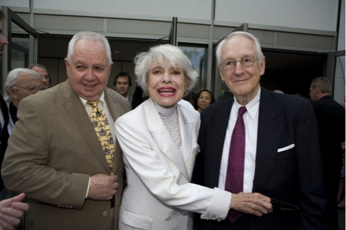 David Moss, Carol Channing and William Schallert at 