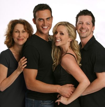 Randy Graff, Cheyenne Jackson, Jane Krakowski,and Sean Hayes  Photo