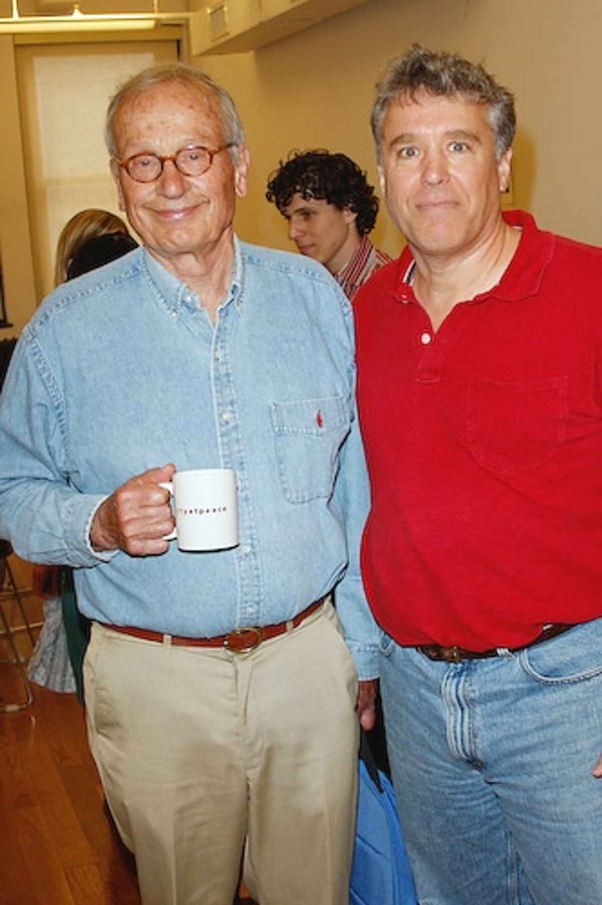 Playwright A.R. Gurney and Casey Childs
 at 