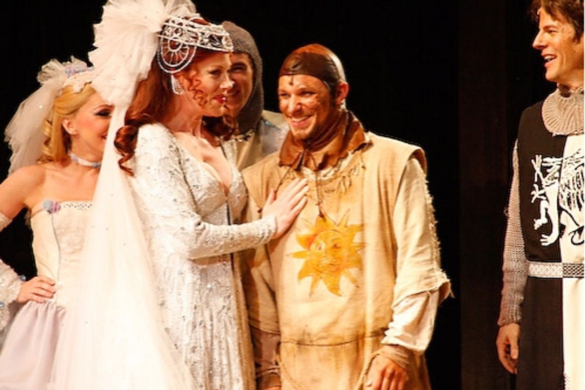 Marin Mazzie, Drew Lachey, Rick Holmes
 at 