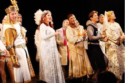 Stephen Collins, Marin Mazzie, Drew Lachey, Rick Holmes
 Photo