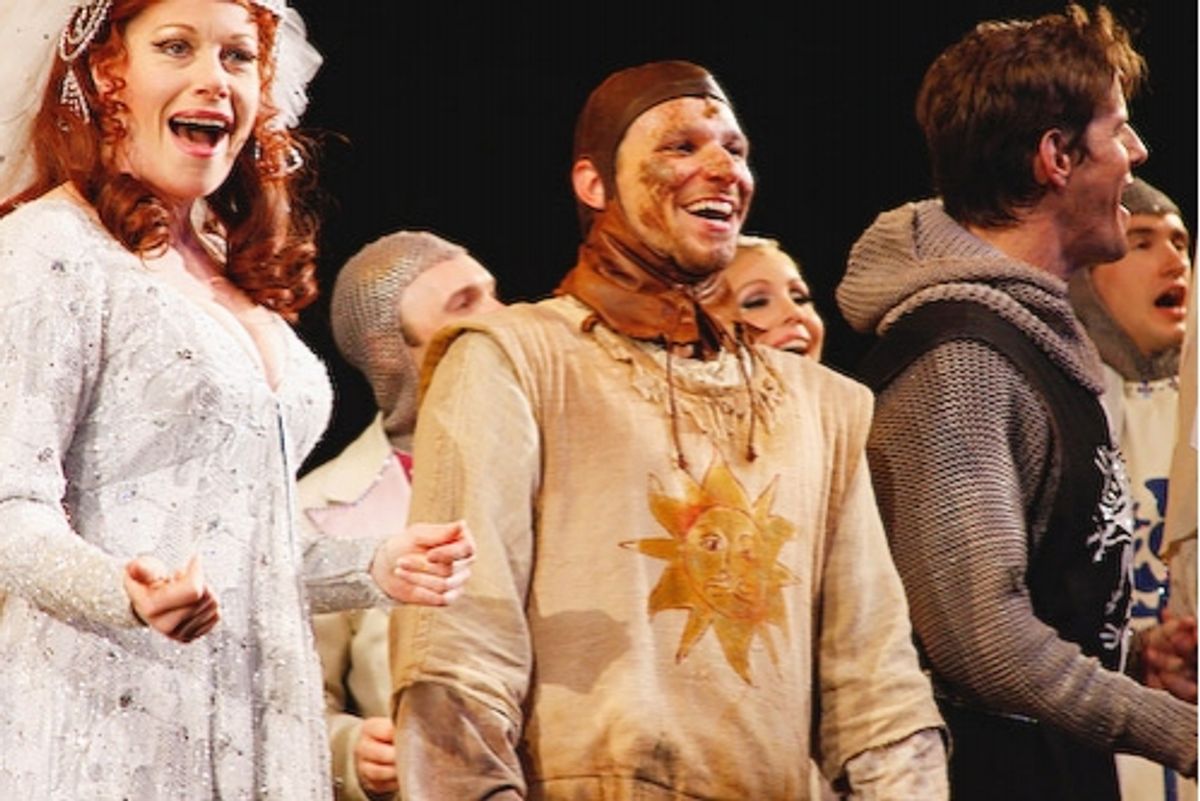 Marin Mazzie, Drew Lachey, Rick Holmes
 at 