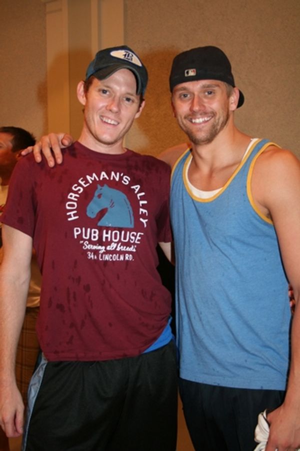 Jimmy Ray Bennett (Ensemble) and Adam Perry (Ensemble) 
 Photo
