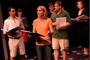 Jonathan Hammond, Christianne Tisdale, Jenn Colella, Matt McGrath, William Thomas Eva Photo