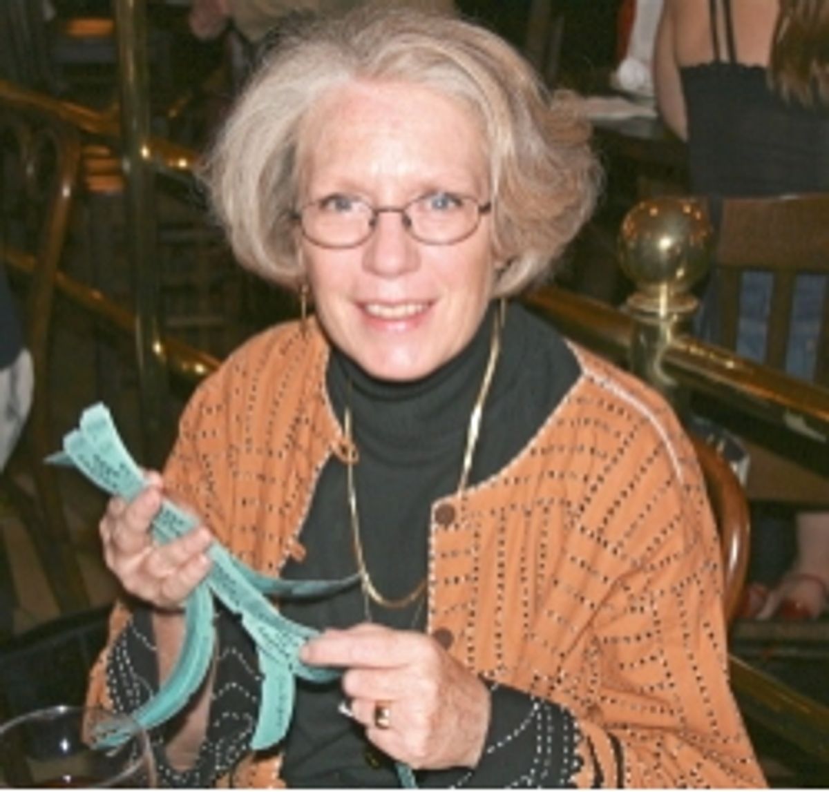 Carol Lukas of Cambridge at "Capitol Steps" Highlight BCT Benefit