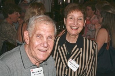 Harvey Brock, alumni guild and former board member, and Elenore Parker, alumna, forme Photo