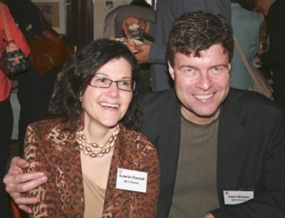 Laurie Farrell and Boston Globe columnist Tom Keane, parents and former board members Photo