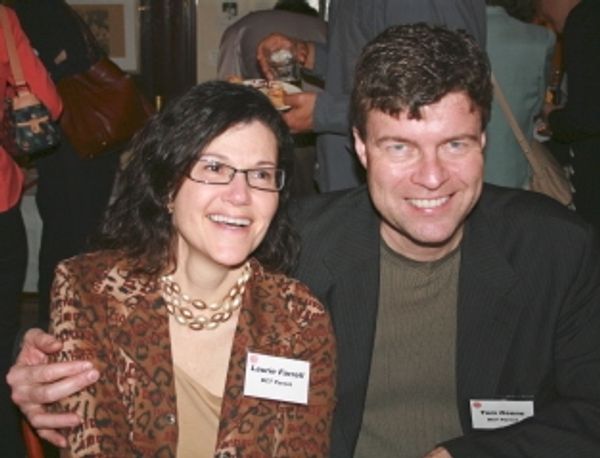 Laurie Farrell and Boston Globe columnist Tom Keane, parents and former board members Photo