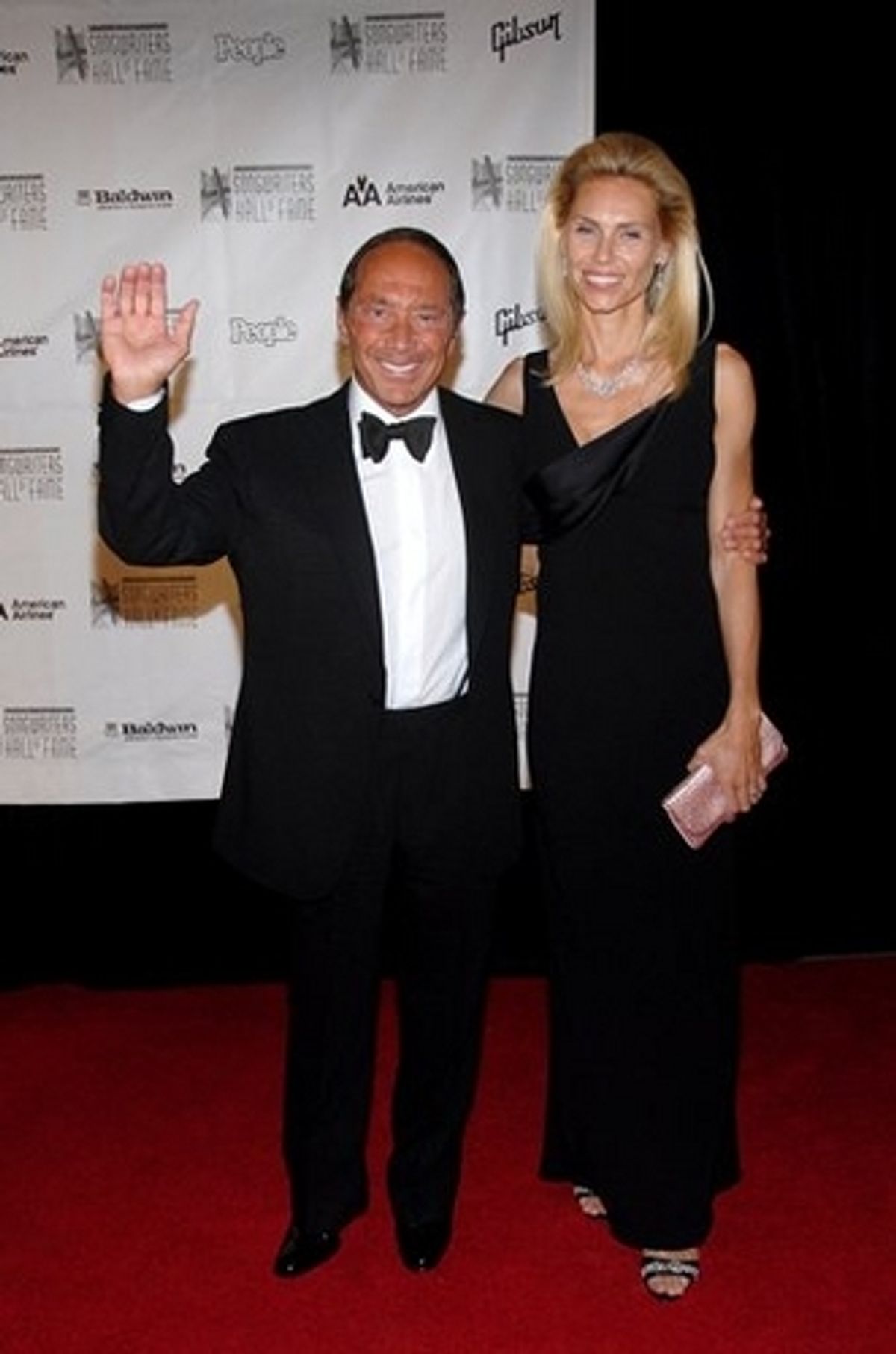 Paul Anka and Anna Yeager at 2008 Songwriters Hall of Fame Awards