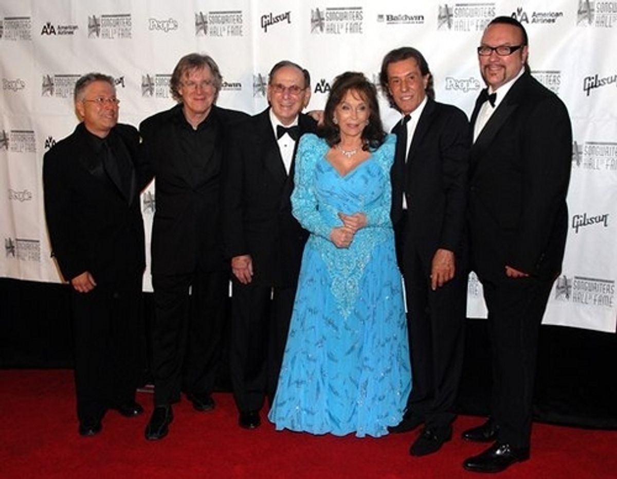 Alan Menken, John Sebastian, Hal David, Loretta Lynn, Albert Hammond, and Desmond Child at 