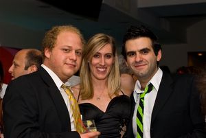 SPF Playwright Robbert Maddock, Stephanie Kornick and SPF Playwright Joe Iconis Photo