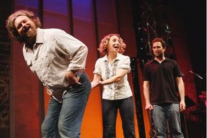 John Ellison Conlee, Sarah Saltzberg, and David Rossmer
 Photo