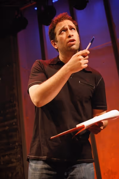 David Rossmer sets up Musical Mad Libs Photo