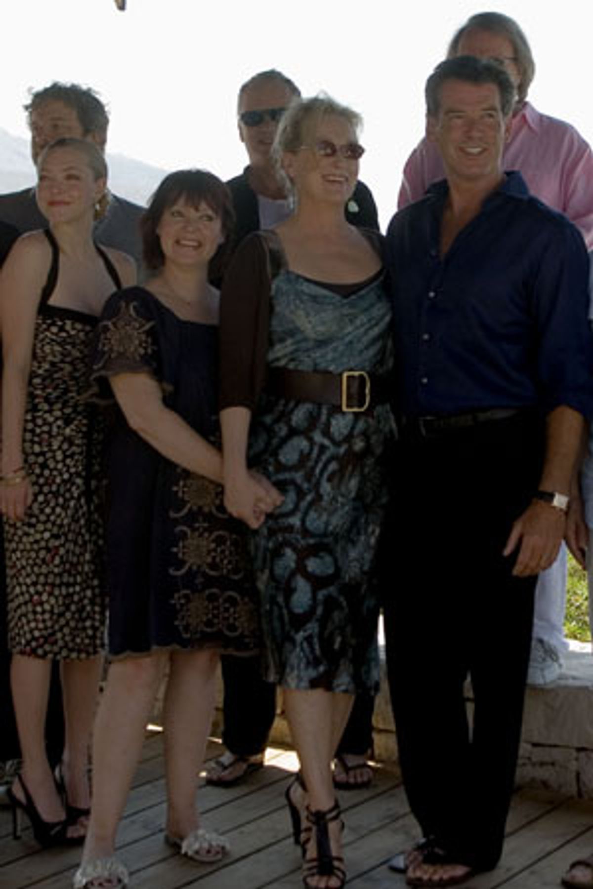 Colin Firth,Amanda Seyfried, Stellan Skarsgard, Meryl Streep,Benny Andersson and at 