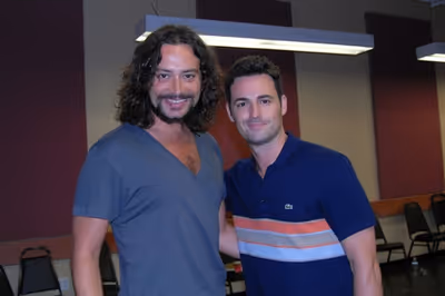 Constantine Maroulis and Max von Essen
 Photo