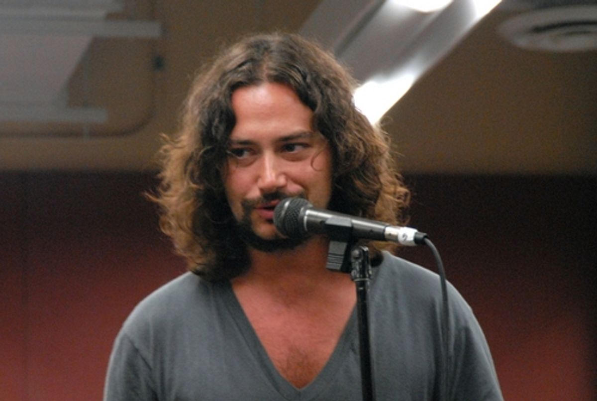 Constantine Maroulis at Radio Broadway Rehearsal