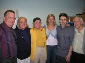 Producing Artistic Director, Jim Morgan, composer Larry Grossman, lyricist Hal Hackad Photo