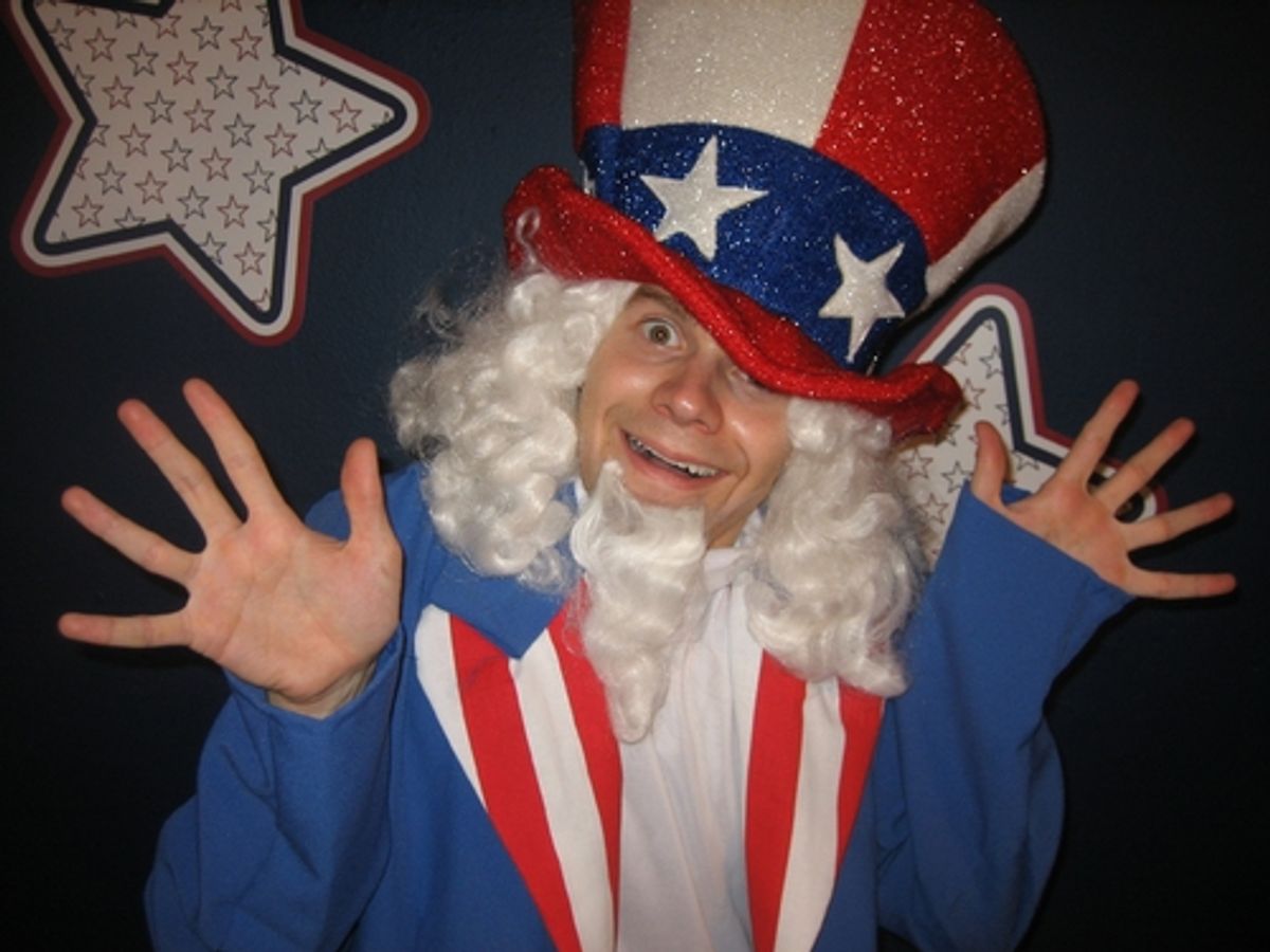 Andrew Keenan-Bolger shows his patriotic side as Uncle Sam for VOTE! at 