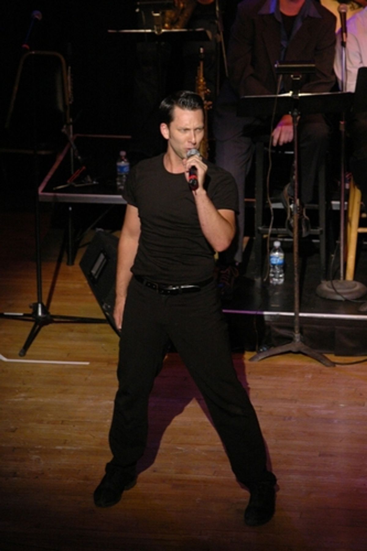 Bryan Jarrett-the evenings choreographer singing Witch Doctor
 at 