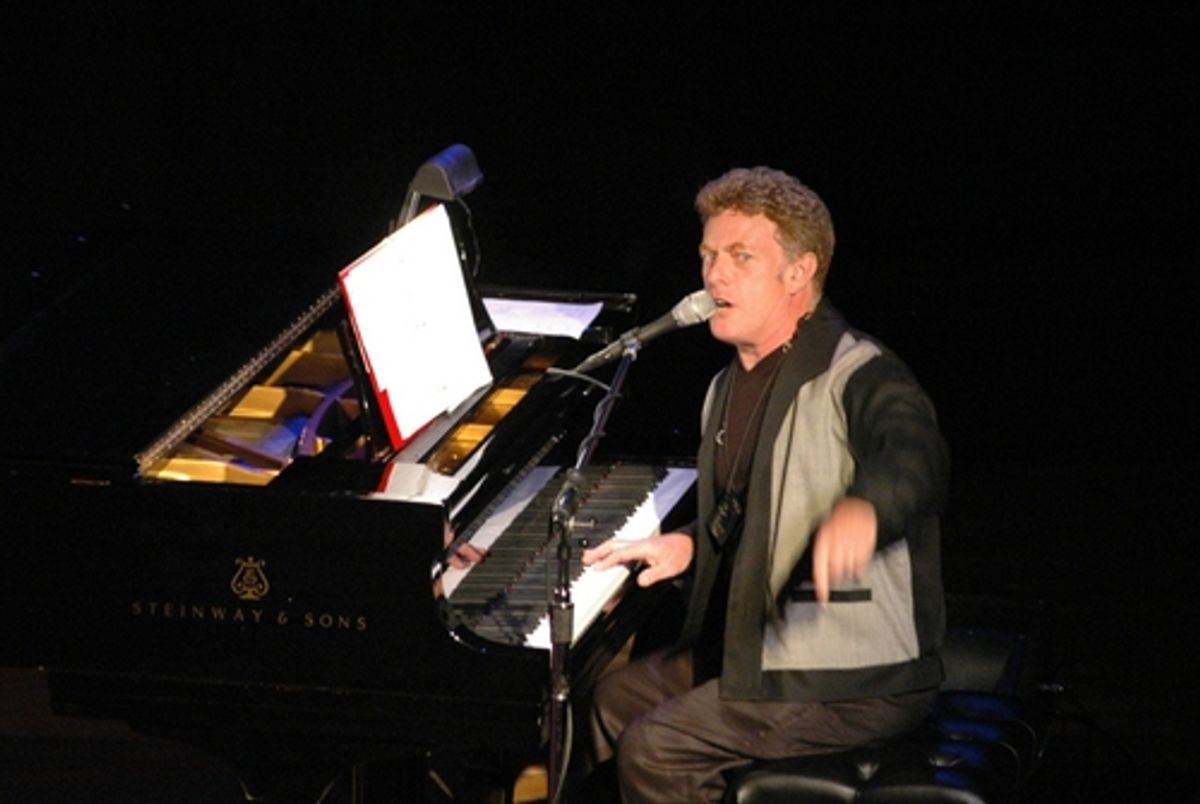 David Keyes-Musical Director doing his best Jerry Lee Lewis Great Balls of Fire at Radio Broadway Takes Us Back To 1958