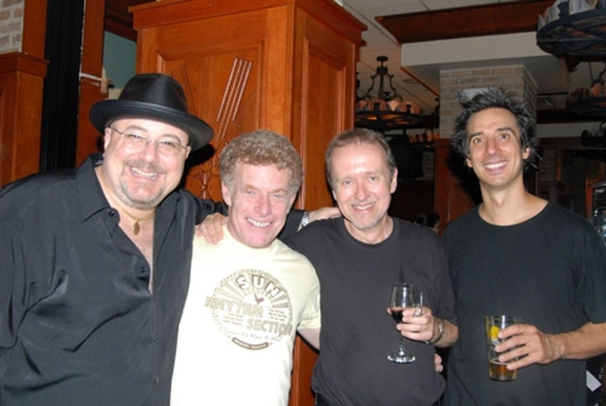 Almost all the band-David Richards, Dave Keyes, George Naha and Roger Cohen at 