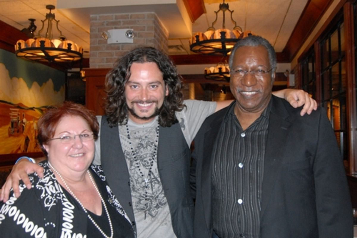 Bobbie Merritt(Production consultant) Constantine Maroulis and George Merritt at 