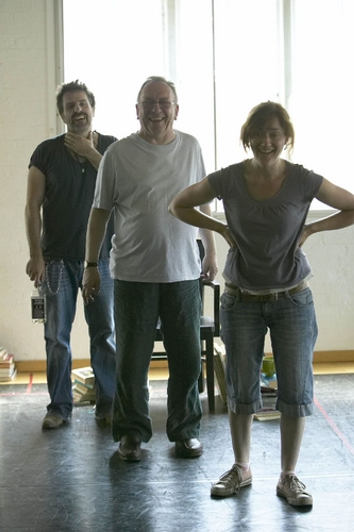 Con O'Neill, Sam Kelly and Sophie Thompson  at 