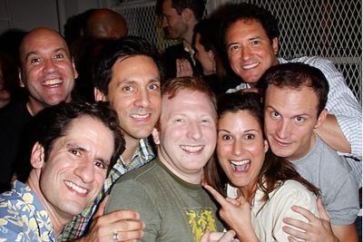Larry Pressgrove,Seth Rudetsky, Michael Berresse, Hunter Bell, Photo
