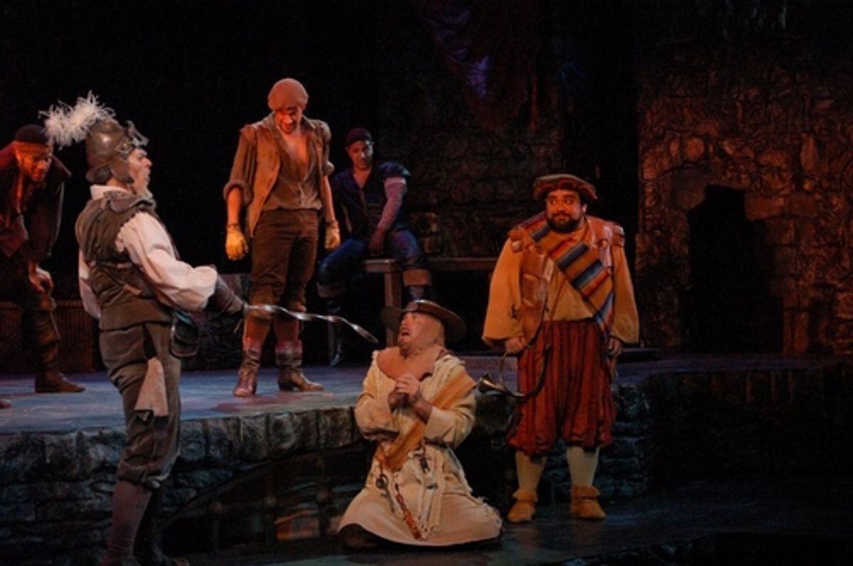 'Golden Helmet Of Mambrino' David McDonald, David Vilella, Richard Ruiz and the Muleteers at 'Man of La Mancha' Part Two