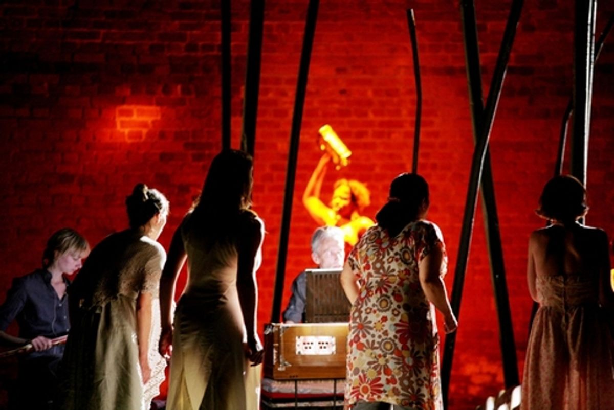 Anna Dennis (Kyoto), Camille Hesketh (New York), Katalin KÃ'Â¡rolyi (Cairo), Hyacinth Nicholls (Delhi), and Claire Prempeh (Kiev) at 