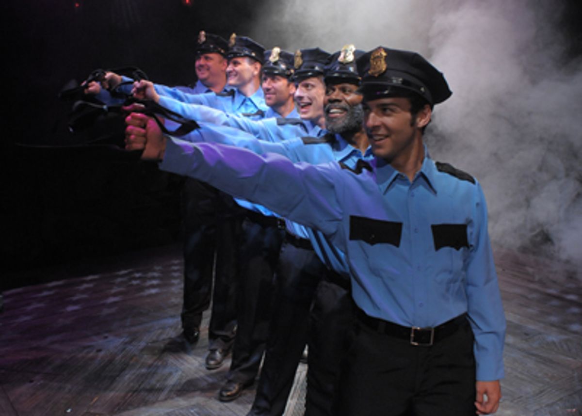 Back to Front:  Joe Coots (Dave), Michael Gerhart (Harold), KC Lupp (Jerry), Jason Shuffler (Ethan), Milton Craig Nealy (Horse), and Stephen Schellhardt (Malcolm)  at 