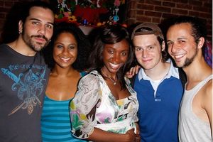 Steel Burkhardt, Nicole Lewis, Saycon Sengbloh, Jonathan Groff and Anthony Hollock Photo