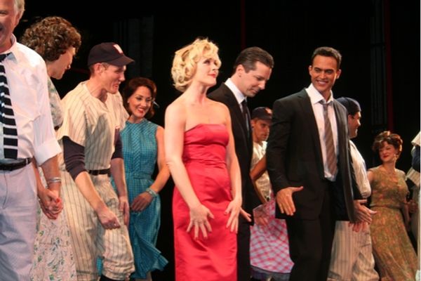 Jimmy Ray Bennett, Shannon Lewis,Jane Krakowski, Sean Hayes and Cheyenne Jackson Photo