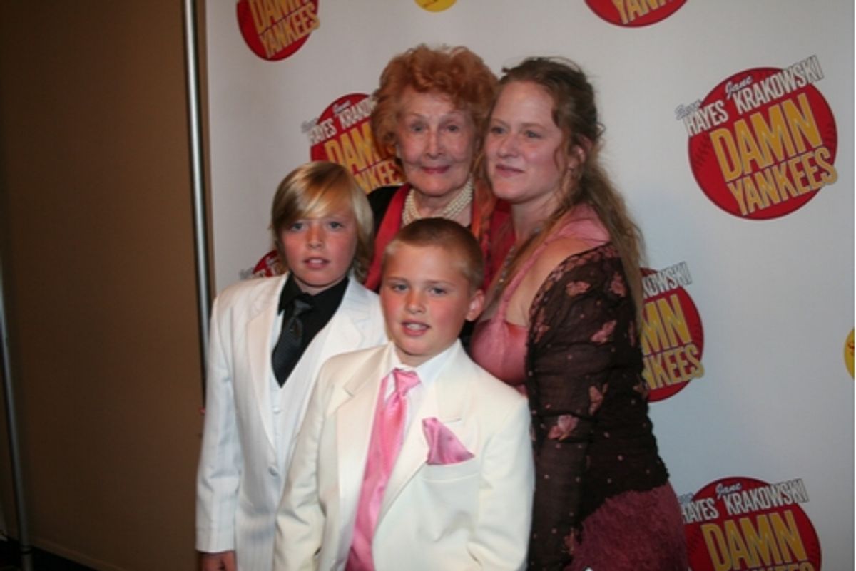 Shannon Bolin, Bob Fosse's daughter Nicole Fosse and her children
 at 