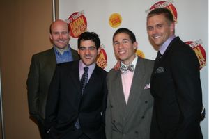 Jay Lusteck (Lynch), David Baum (Ensemble), Jon Rua (Ensemble) and Adam Perry (Ensemb Photo