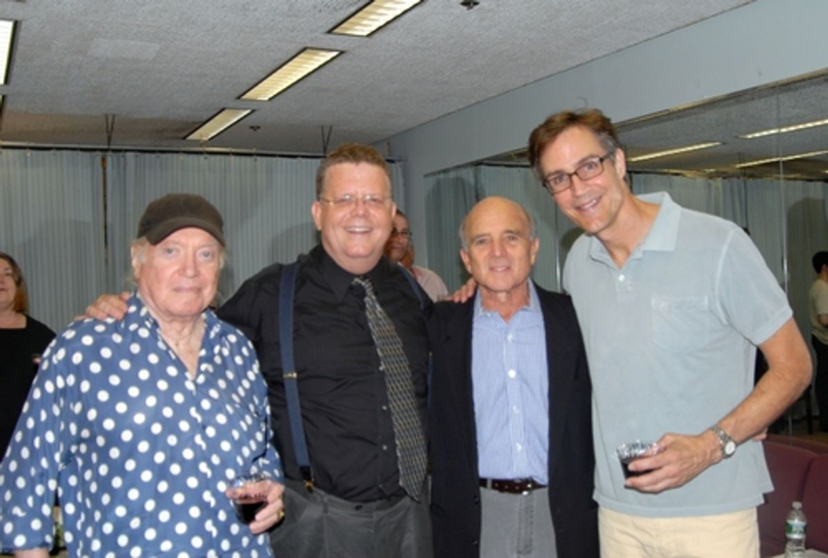 Hal Hackady, James Morgan(York Producing Artistic Director) Larry Grossman and Howard McGillin
 at 