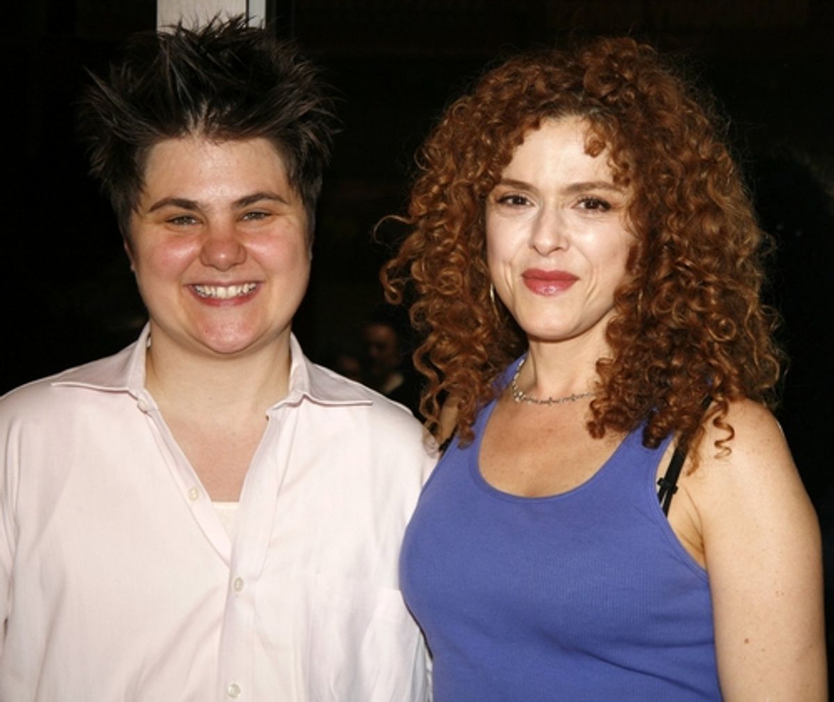 Yetta Kurlaud and Bernadette Peters
 at 