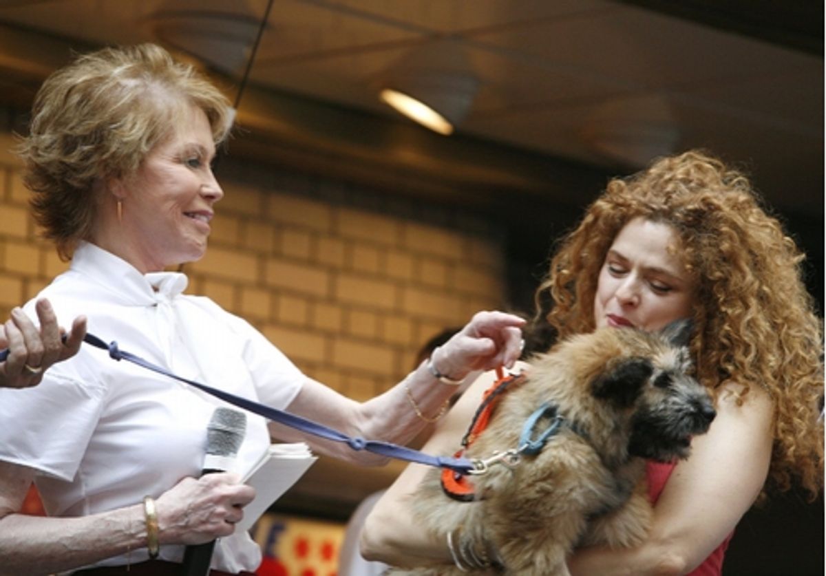 Mary Tyler Moore and Bernadette Peters at 