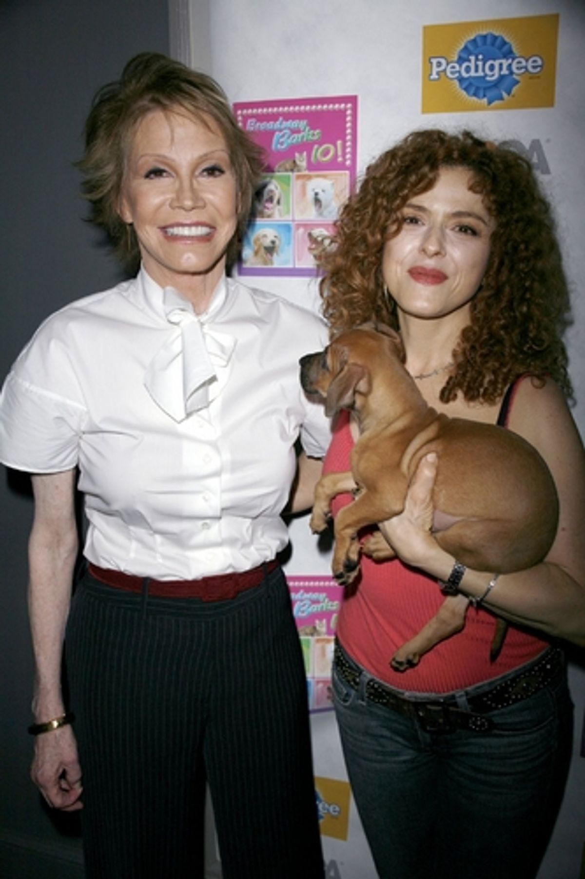 Mary Tyler Moore and Bernadette Peters 
 at 