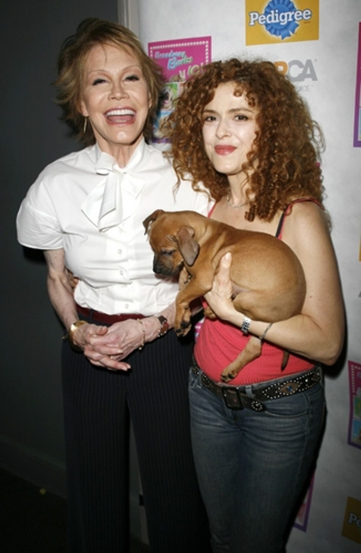 Mary Tyler Moore and Bernadette Peters 
 at 
