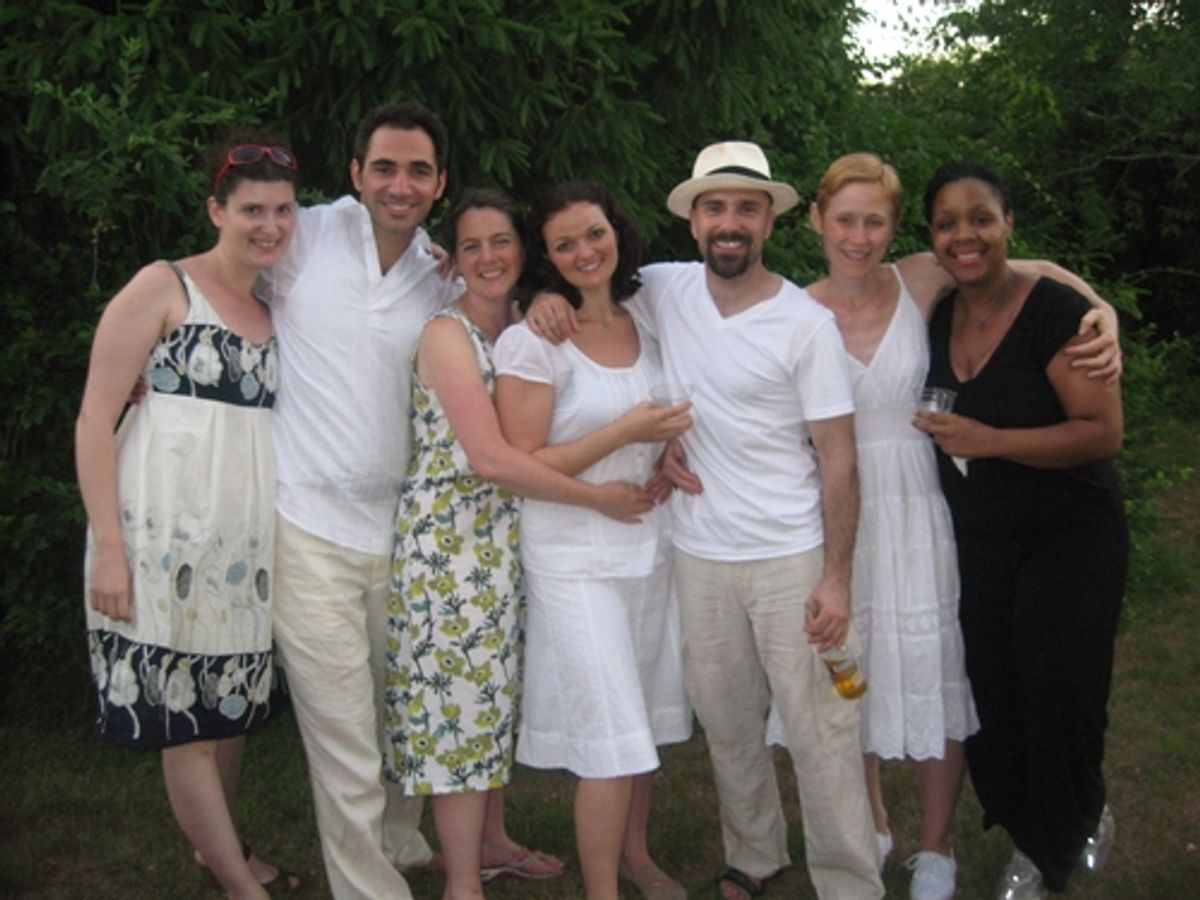 Rachel Peters (Musical Director), Adam Mastrelli,Abigail Anderson ( Director), Laura Rikard, Khris Lewin, Amy Prosser, Stephanie Ward ( Production Stage Manager) at 