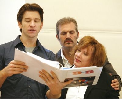 Andy Karl, Marc Kudisch and Kathy Fitzgerald 
 Photo