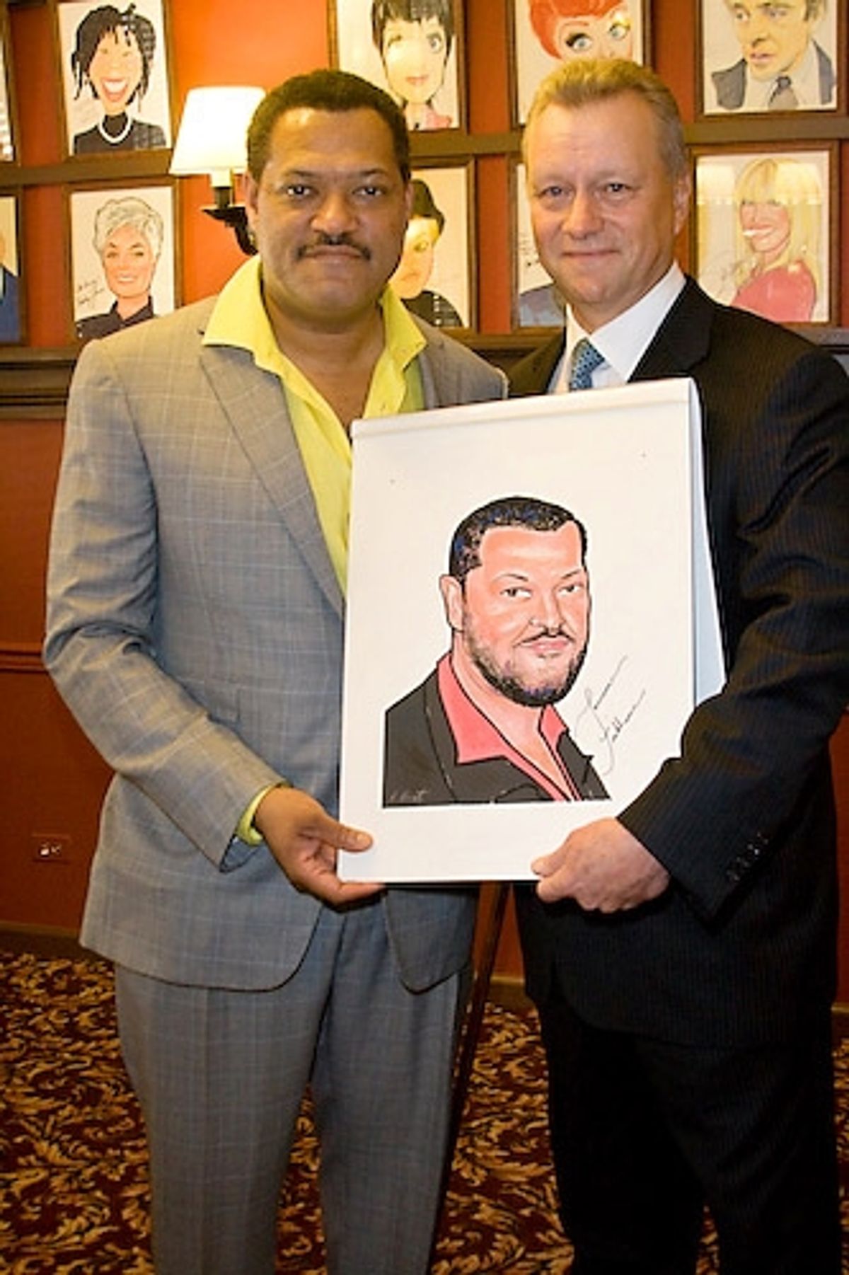 Laurence Fishburne and Max Kilmavicius
 at 